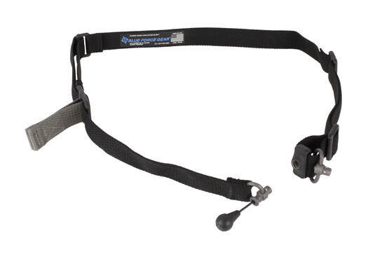 Blue Force Gear's black Vickers 221 1.25in sling easily converts from 2-point to 1-point and is equipped with RED Swivels